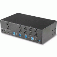 Switch KVM double affichage HDMI 4K 30 Hz à  4 ports avec hub USB intégré_1
