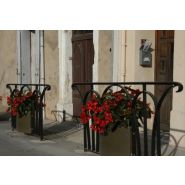 Barrière jardinière Romane - style architectural roman - longueur 2000 mm, hauteur 1000 mm - couleurs RAL au choix_1