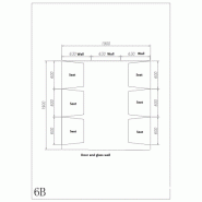 Cabine de hammam 6 places complète Desineo - 190x190x225 cm en acrylique avec porte et vitres, prêt à monter_1