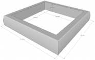 Bordure béton droite préfabriquée