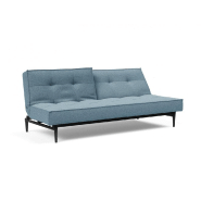 Innovation Living - Canapé Splitback Styletto Convertible Lit 115x210 cm - Pieds chêne noir - Tissu Mixed Dance Light Blue_1