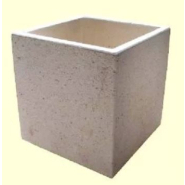 Jardinière Carrée Horus - Autostable, Option Antigraffiti, Paire de Pieds en Option - Dimensions 60x60x60 cm, 130 kg_1