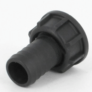 Raccord annelé - Droit - avec écrou - F 1