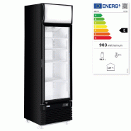 Armoire réfrigérée avec caisson lumineux 1porte vitrée 313L ARKTIC HENDI_1