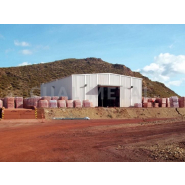 Bâtiment métallique démontable et pliable en kit PLENAVE® 15.6 - modulable avec travées et pignons fermés_1