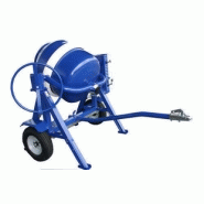 Bétonnière pro g350 Gedimat - 350L mécano-soudée - Moteur GX120 - Roues 500mm - Crochet boule_1