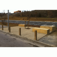 Borne anti-stationnement en bois_1