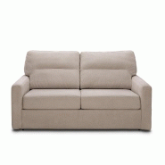 Canapé convertible express Toulouse 140 cm - Matelas 16 cm - Tissu tweed beige - Fabrication artisanale italienne_1