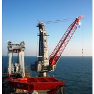 Grue de construction classique MTC 6000 avec portée maximale de 72 mètres