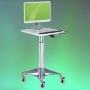 Chariot informatique médical PC / All in one Mini Cart Plus H Class LD - Ergonoflex - 25,40 kg - ajustable en hauteur_1