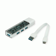 ROLINE Hub USB 3.2 Gen 1, 4 ports, type A+C_1