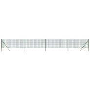 Vidaxl clôture en treillis métallique vert 1x10 m acier galvanisé 154049_1