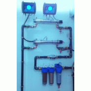 Centrale de traitement de l'eau avec capteur UVc intégré