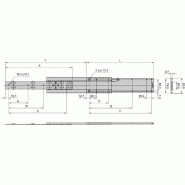 Glissière télescopique universelle SCHROFF, Slim, 2 U, 584L_1