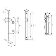 Serrure encastrable pour porte d'intérieur NF V/BR - acier embouti - réversible - certifiée NF niveau 1 - marque THIRARD_1