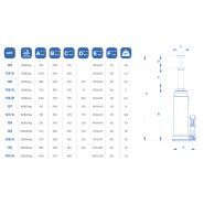 Crics bouteille - Art. 126/a - OMCN - capacité 5T - poids 5 kg_1