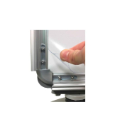 Panneau trottoir en aluminium sur ressorts pour 2 affiches format A1 - BCS-SWING60-N_1