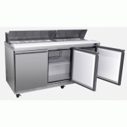 Saladette réfrigérée 3 portes avec 18 bacs GN 1/6 - 623 L_1