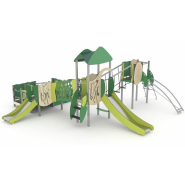 Structure multi-activités métallique pour enfants dès 1 an - ORGANIK 4511 - LD1ORAC4511 - Ludoparc_1