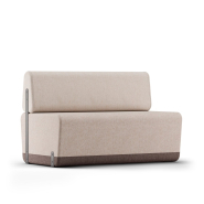 Canapé scolaire modulaire rectangulaire avec dossier, combinable pour former et délimiter différents espaces - Kalin Rectangle Complete_1