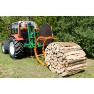 Machine à fagoter le bois avec gabarit amortisseur