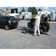 Remorque porte moto la plus compact sur 1 rail avec une rampe de chargement acier galva - erde pm 310 1r_1