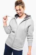 Sweat-shirt zippé à capuche unisexe - Kariban Réf: K444 - 80% coton peigné / 20% polyester - LSF (Low Shrinkage Fleece)_1