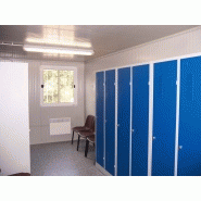 Bungalow de chantier standard / bureau / réfectoire / vestiaire / stockage / 3 x 2 x 2.4 m_1
