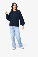 Pull écoresponsable en laine mérinos femme - Native Spirit - Réf: NS920 - 50% coton biologique et laine mérinos RWS_1
