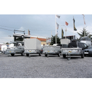 Remorque 1 essieu freiné - Hauteur de chargement 530 mm - Large gamme d'utilisation - Humbaur HA 132513 / 1385_1