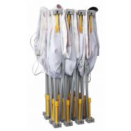 Stand parapluie hop-up courbe - autoportant avec fixation textile par velcro et sac de transport trolley_1
