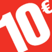 Sticker 10€ - 500 unités - 3.3x3.3cm - rouge/blanc_1