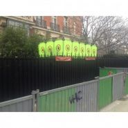 Barrière de chantier extensible ultra légère - 3 modules - hauteur 1 m - longueur 0.57 m/module_1