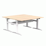 Bench vis-à-vis de 2 postes hauteur fixe goulotte incluse So Estella_1