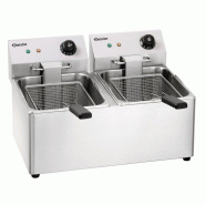 Friteuse électrique à poser SNACK IV - 2 cuves - 2 x 8 L | Bartscher_1