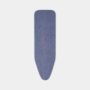 Housse de table à repasser taille A -110 x 30 cm, Housse externe - Denim Blue pour table Brabantia A - 100% coton résistant avec couche de mousse 2mm - Compatible fers et centrales vapeur_1