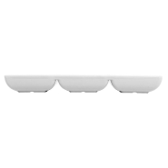 Récipient 3 compartiments mélamine blanc 22,3x7,2x2,5cm - par 12_1