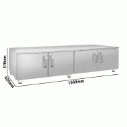 Soubassement en acier inoxydable - 1600mm - 4 portes  - Mario 700 | GGM -UBK1600-E_1