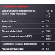 Sw 553 reverse garda - Tronçonneuse à double tête Mecal - Lame Ø 550 mm - Coupe utile 5000 mm ou 6000 mm_1