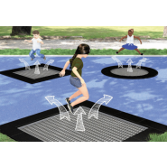 Trampoline - Single 4087 - modèle robuste et résistant_1