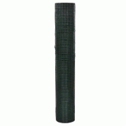 Vidaxl grillage acier galvanisé et revêtement en pvc 10 x 1 m vert 140436_1