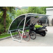 Abri vélo semi-ouvert 12 d-e tubo / structure en acier / pour 10 vélos_1