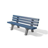 Banc pour enfants avec dossier CANETTI - plastique recyclé - longueur 150 cm - ADS Equipements Eurl_1
