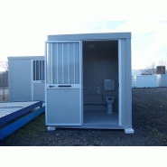 Bungalow de chantier SD1 - sanitaire aménagé avec WC, lavabo, douche et chauffe-eau_1