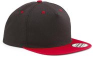Casquette Snapback contrastée - 5 panneaux - 100% coton sergé - Réf: B610C - Marque: Beechfield_1
