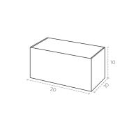 Boîte cadeau FEFCO 427 - S20 - Boîte d'expédition personnalisée Smartpack - 21,6×10,6×10,3 cm - micro-cannelure 1,6 mm_1