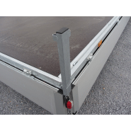 Remorque plateau - Humbaur HT 304118 - 2 essieux, roues dessous, ridelles alu, dimensions 4100x1850 mm_1