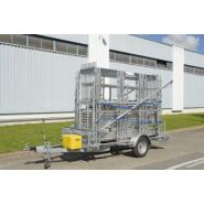Remorque échafaudage Record R200 - Tubesca - 88 m² avec conteneur intégré_1