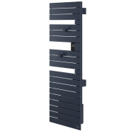 Sèche-serviettes connecté Nefertiti mât à droite 500W bleu profond - Atlantic - 850023_1