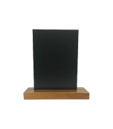 Porte menu de table en bois avec ardoise A5 - Lot de 2 - Référence : PFN57CHA5_1